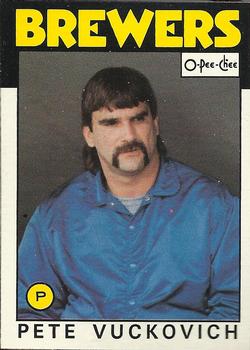 1986 O-Pee-Chee Baseball Cards 152     Pete Vuckovich